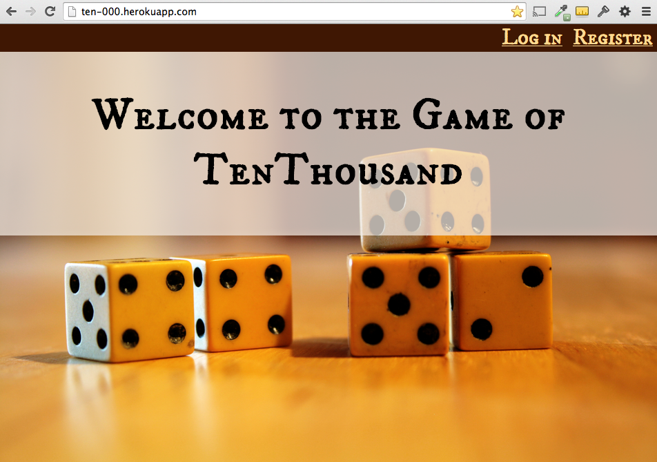 TenThousand - A fun dice game to play with a friend